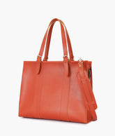 Rust laptop bag with sleeve